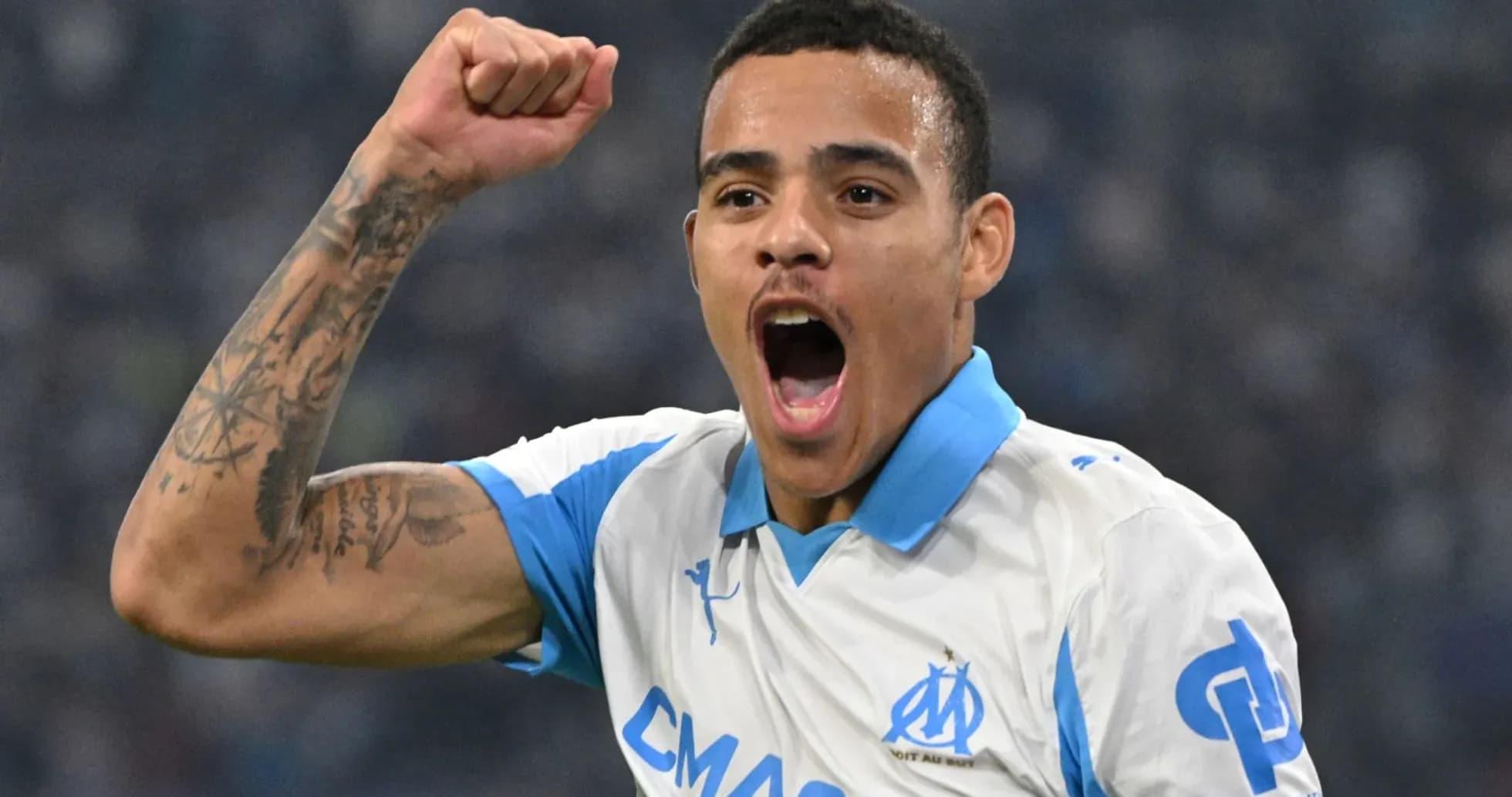 Player celebrating a goal during a match