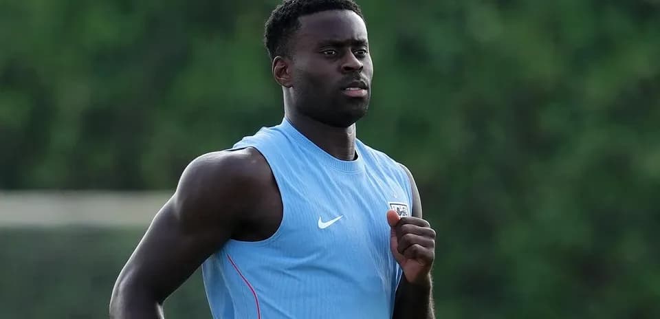 Player jogging during training session outdoors