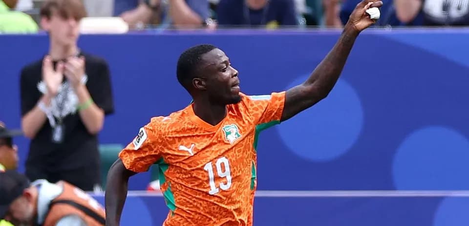 Player celebrating after scoring a goal in match