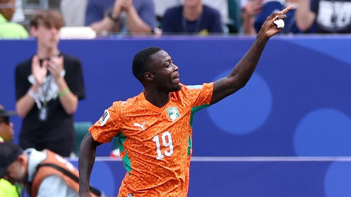 Player celebrating after scoring a goal in match