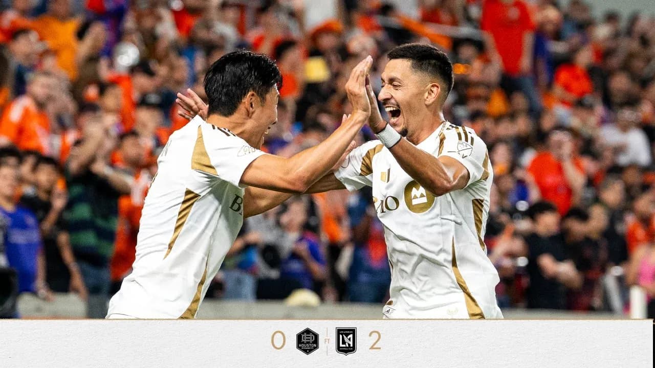 Los Angeles FC II players celebrating a goal