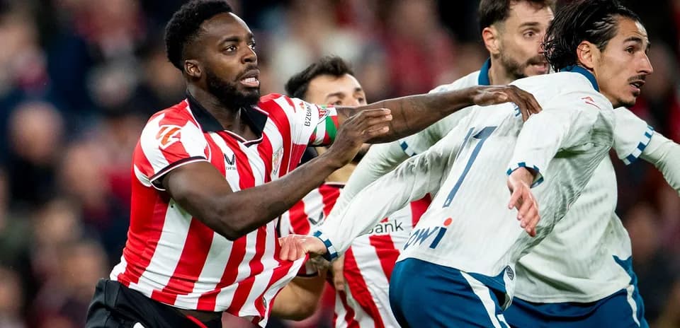 Iñaki Williams during the match.