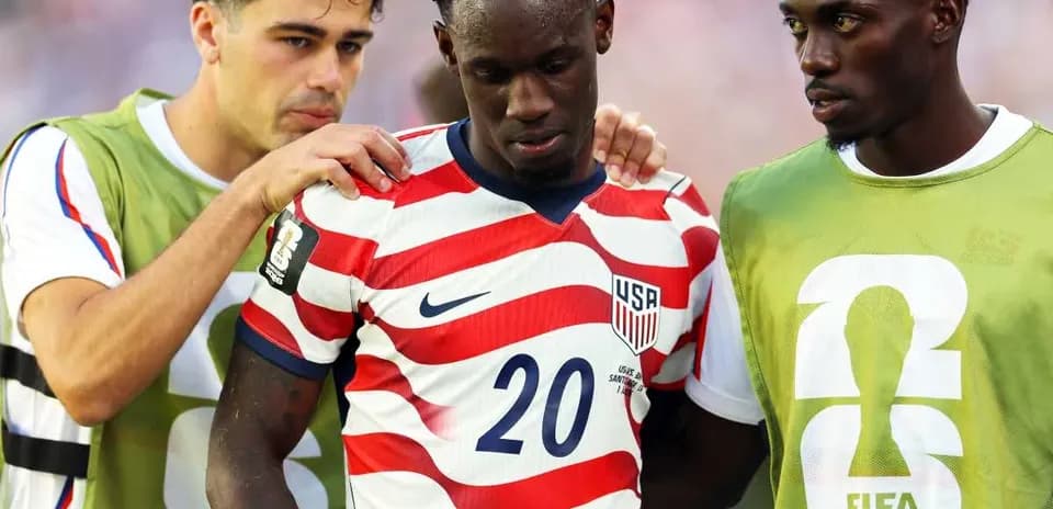 USA players during World Cup match