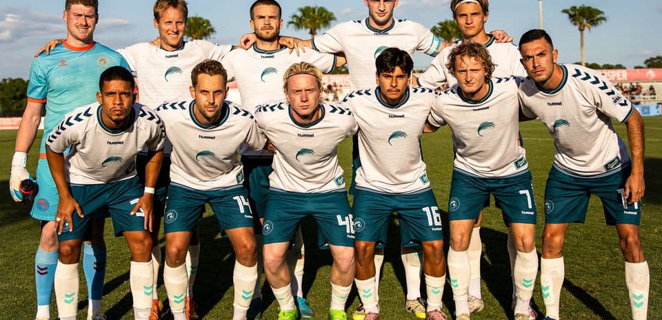 Naples team photo before USL League One Cup match