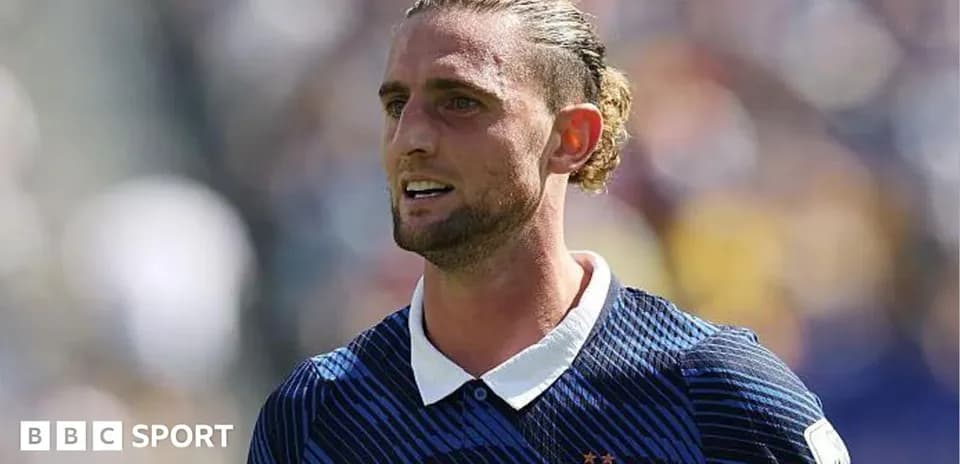 Player in France jersey during match action