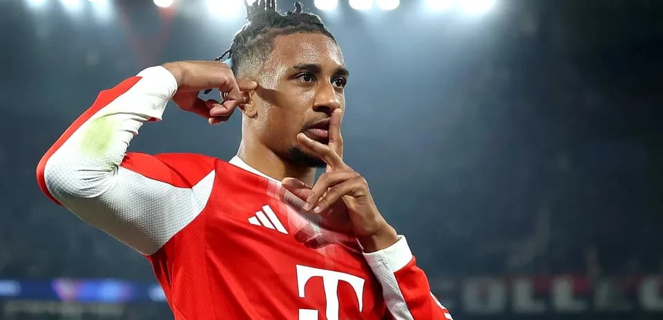 Player celebrating with finger to lips gesture
