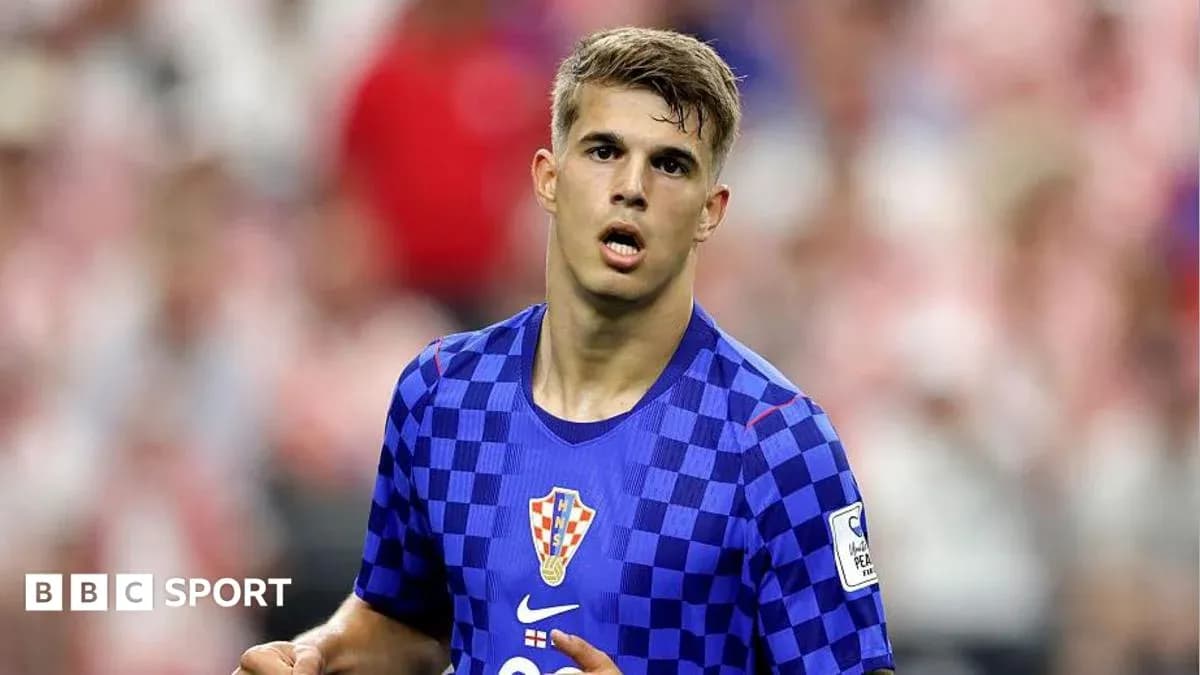 Croatian player in blue jersey during match