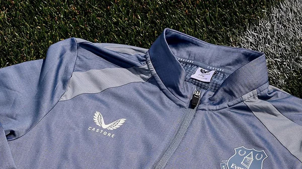 Everton FC training jacket on grass surface