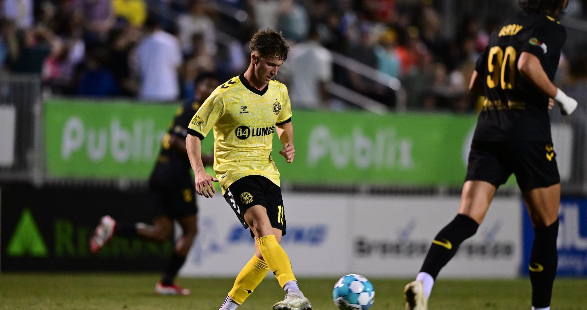 Player passing ball during Charleston Battery match Player passing ball during Charleston Battery match