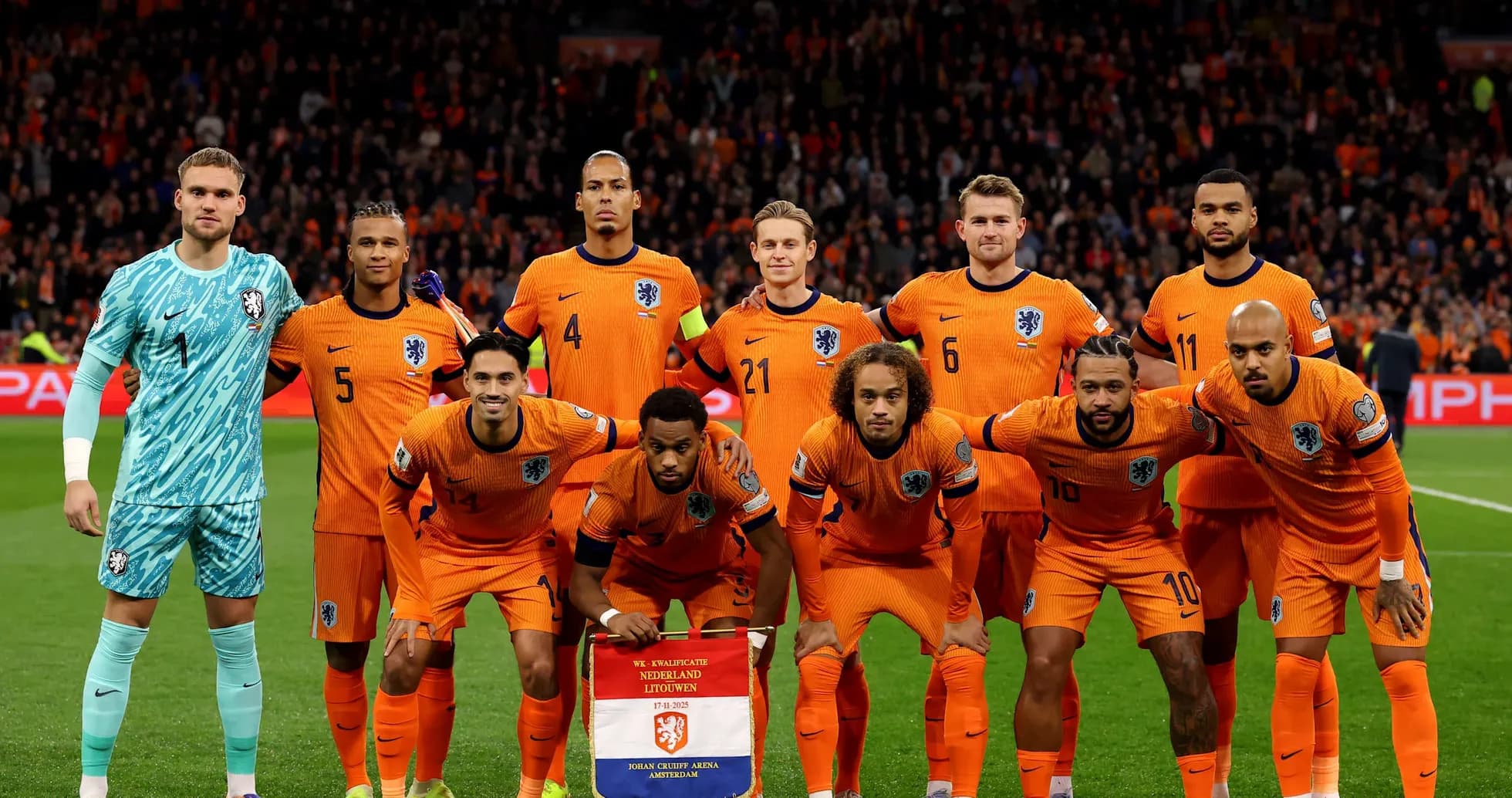 Netherlands national team posing for photo Netherlands national team posing for photo