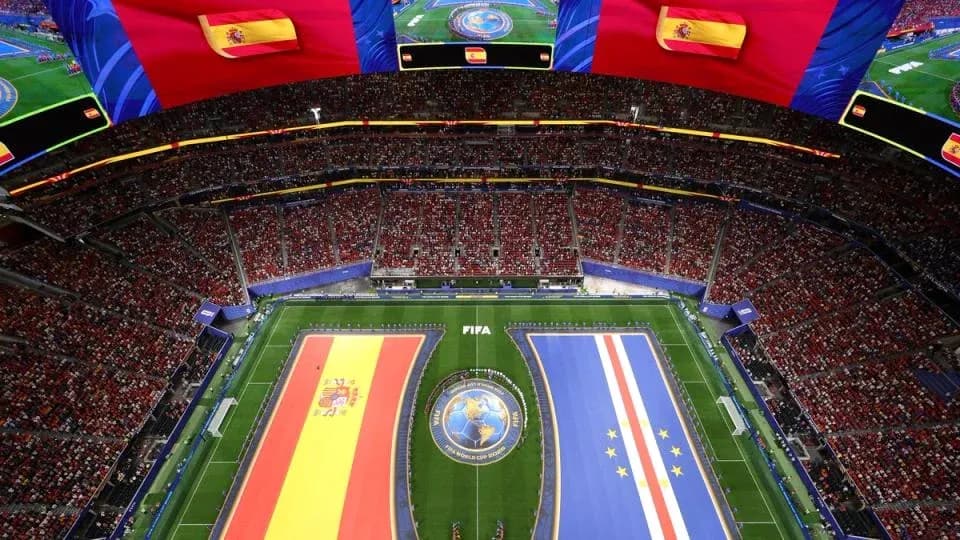 Stadium filled with fans for Spain vs Cape Verde match Stadium filled with fans for Spain vs Cape Verde match