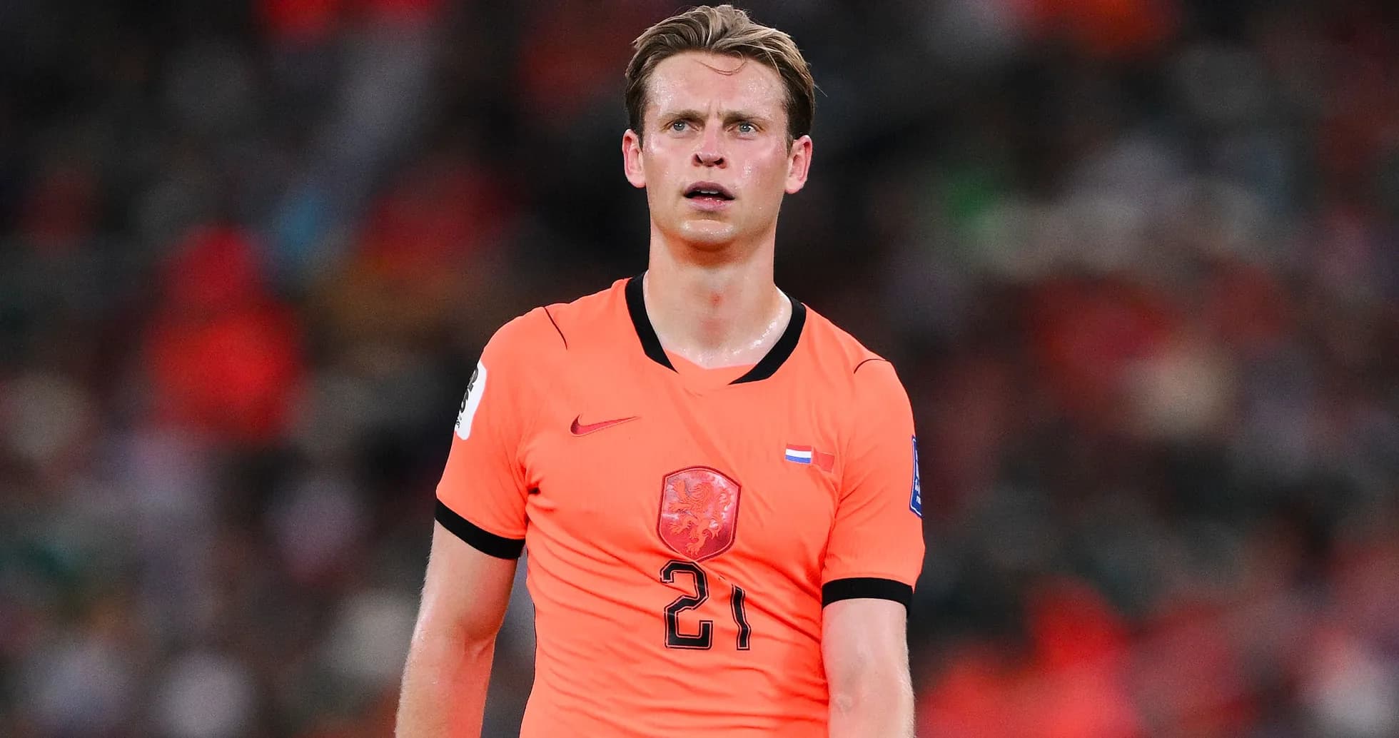 Player wearing orange jersey during match Player wearing orange jersey during match