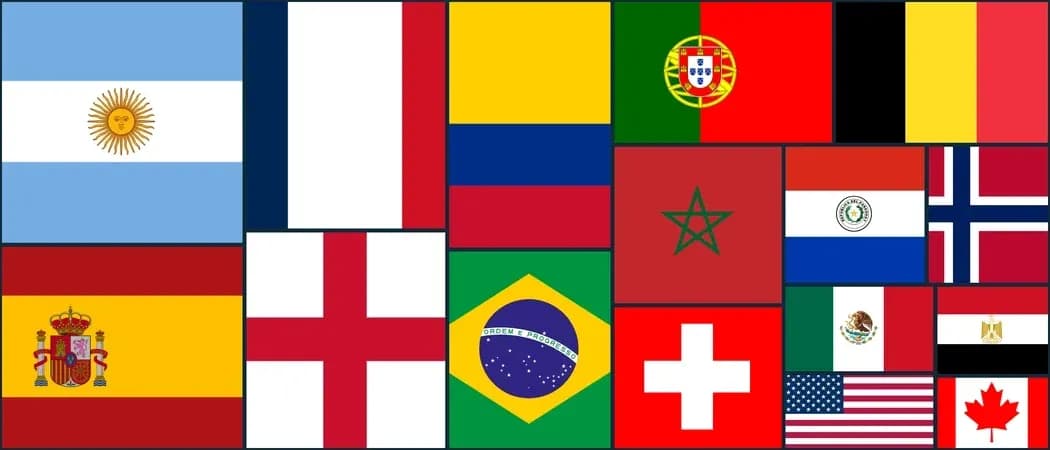 Collage of various national flags from around the world Collage of various national flags from around the world