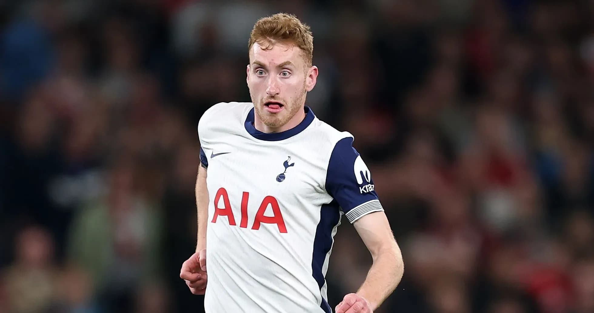 Player running during a match for Tottenham Hotspur Player running during a match for Tottenham Hotspur