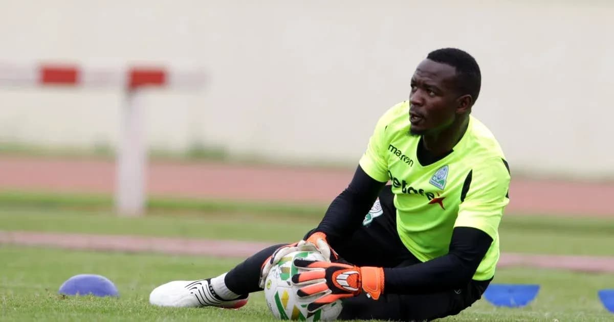 Goalkeeper training, catching the ball on field Goalkeeper training, catching the ball on field