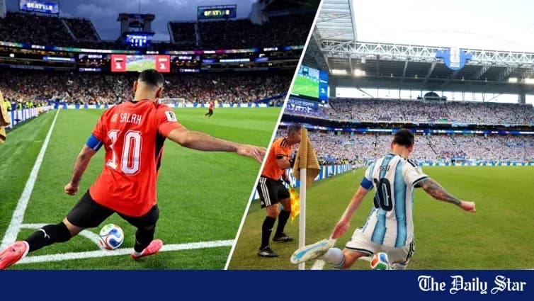 Players taking corner kicks during matches Players taking corner kicks during matches