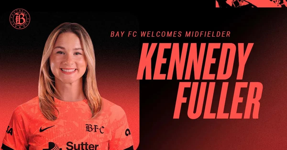 Kennedy Fuller in Bay FC jersey, smiling Kennedy Fuller in Bay FC jersey, smiling