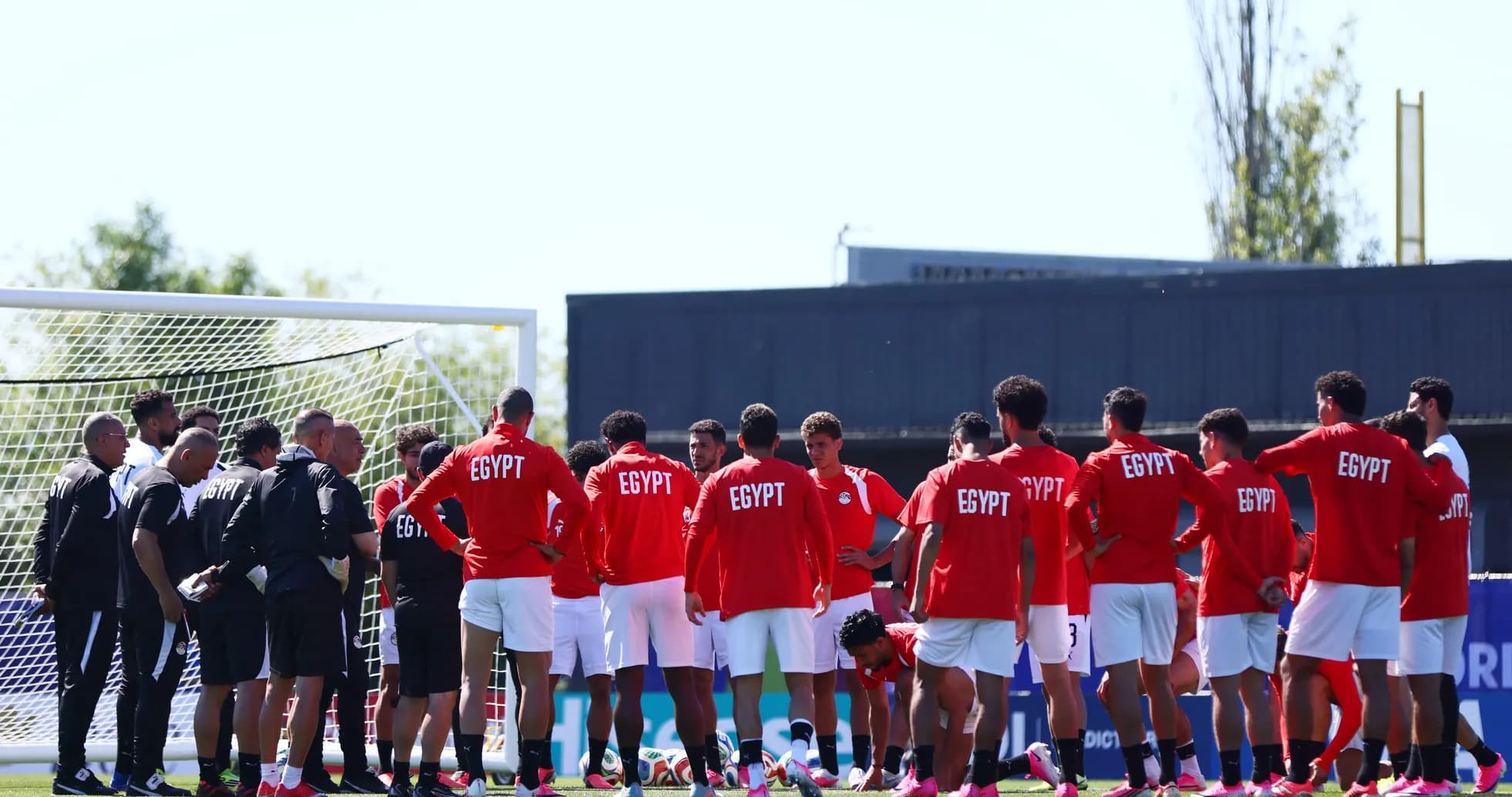 Egypt national team during training session Egypt national team during training session