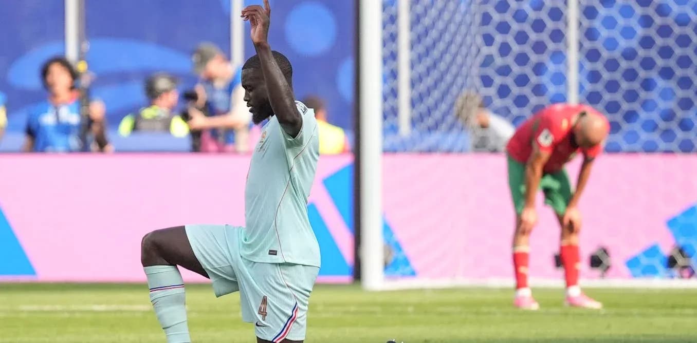 Player celebrating after scoring a goal during match Player celebrating after scoring a goal during match