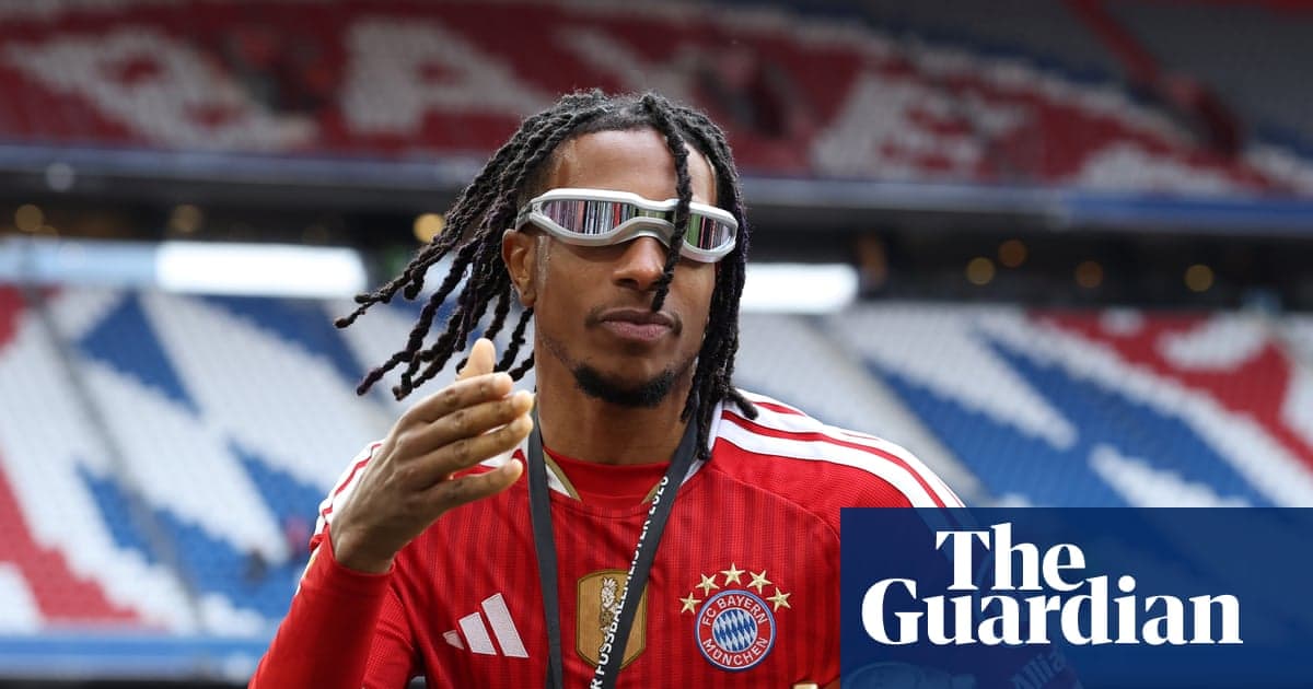 Player wearing Bayern Munich kit on the pitch Player wearing Bayern Munich kit on the pitch