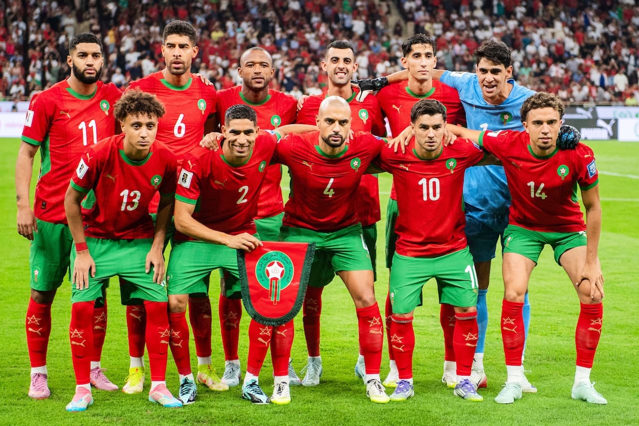 Morocco national football team group photo Morocco national football team group photo
