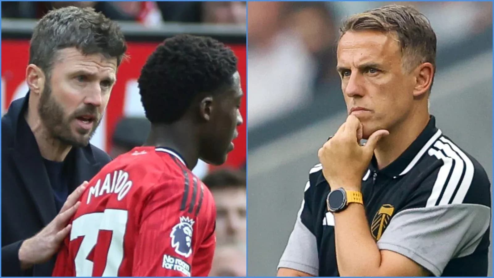 Coach speaking to player during match, opposing coach observing Coach speaking to player during match, opposing coach observing