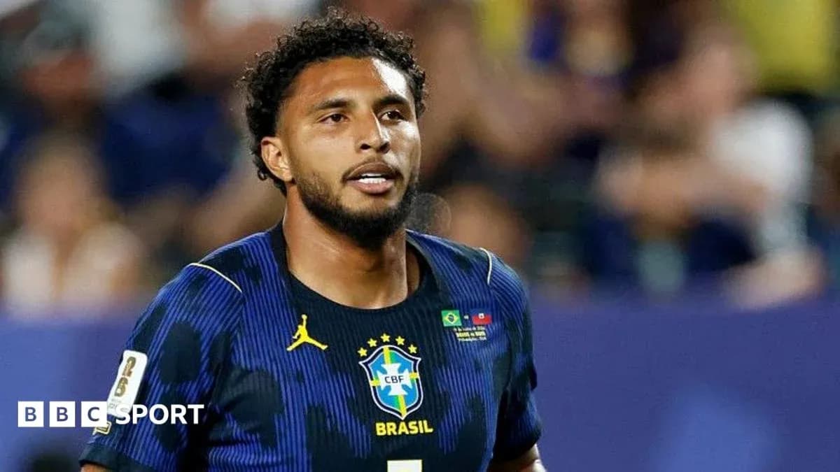 Player wearing Brazil jersey during a match Player wearing Brazil jersey during a match