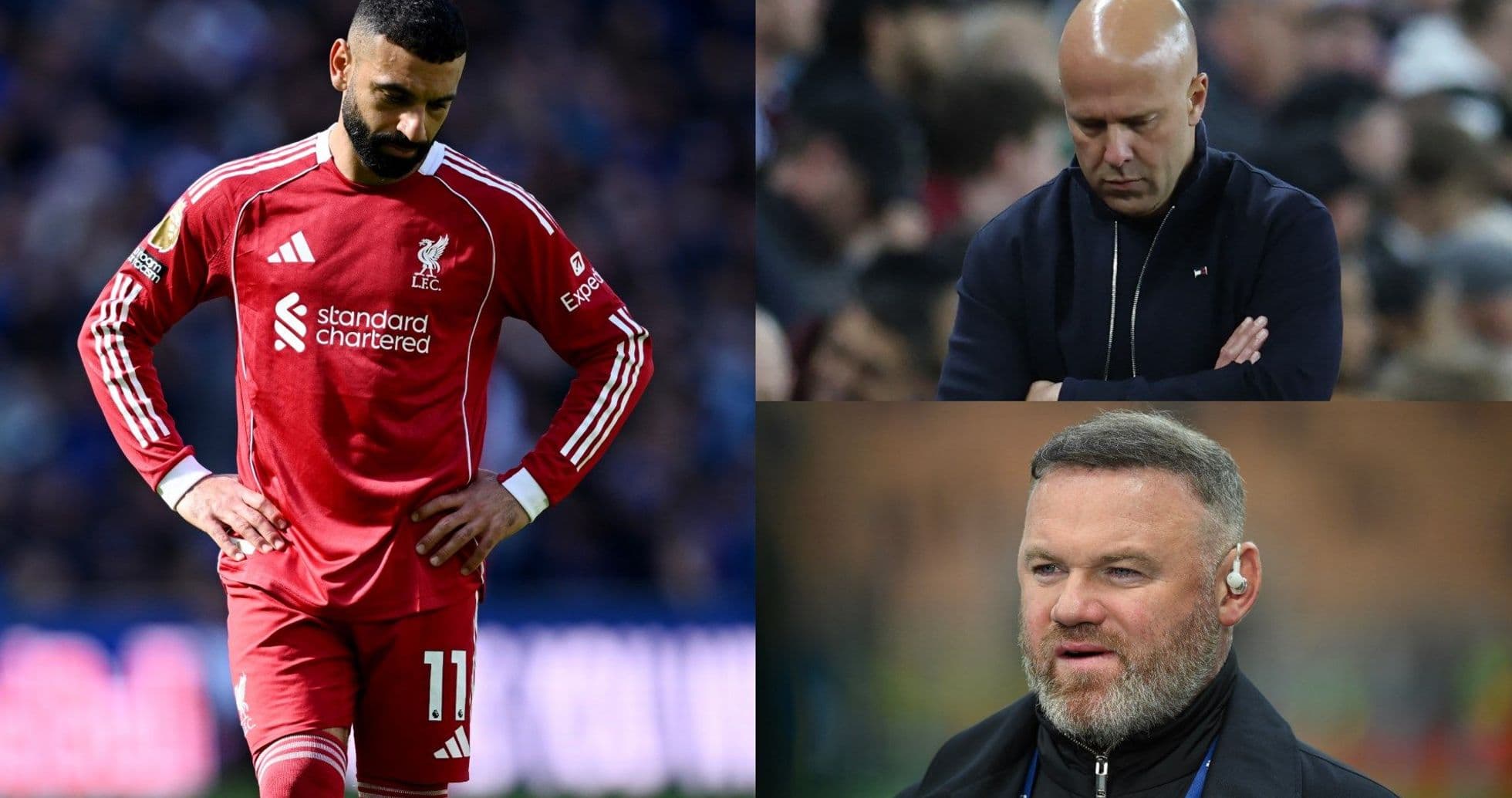 Liverpool player with coaches during match disappointment Liverpool player with coaches during match disappointment