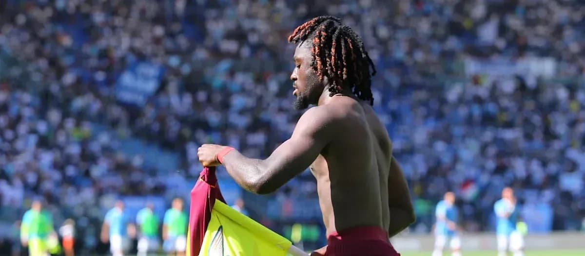 Player changing jersey on the field during match Player changing jersey on the field during match