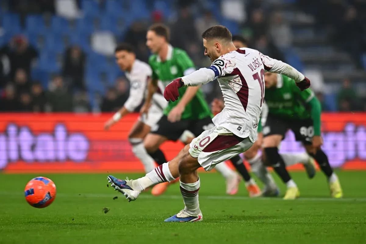 Player taking a penalty during Torino vs Sassuolo Player taking a penalty during Torino vs Sassuolo