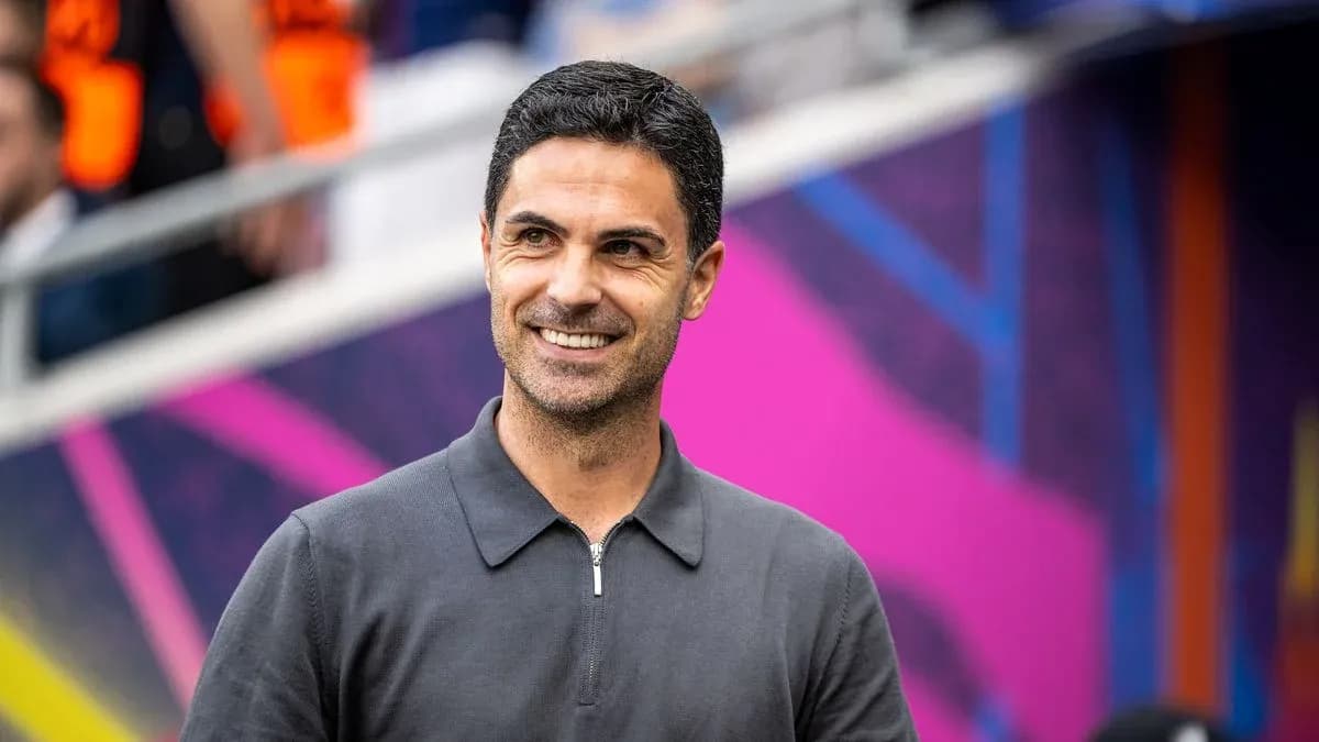 Coach smiling before match in stadium Coach smiling before match in stadium