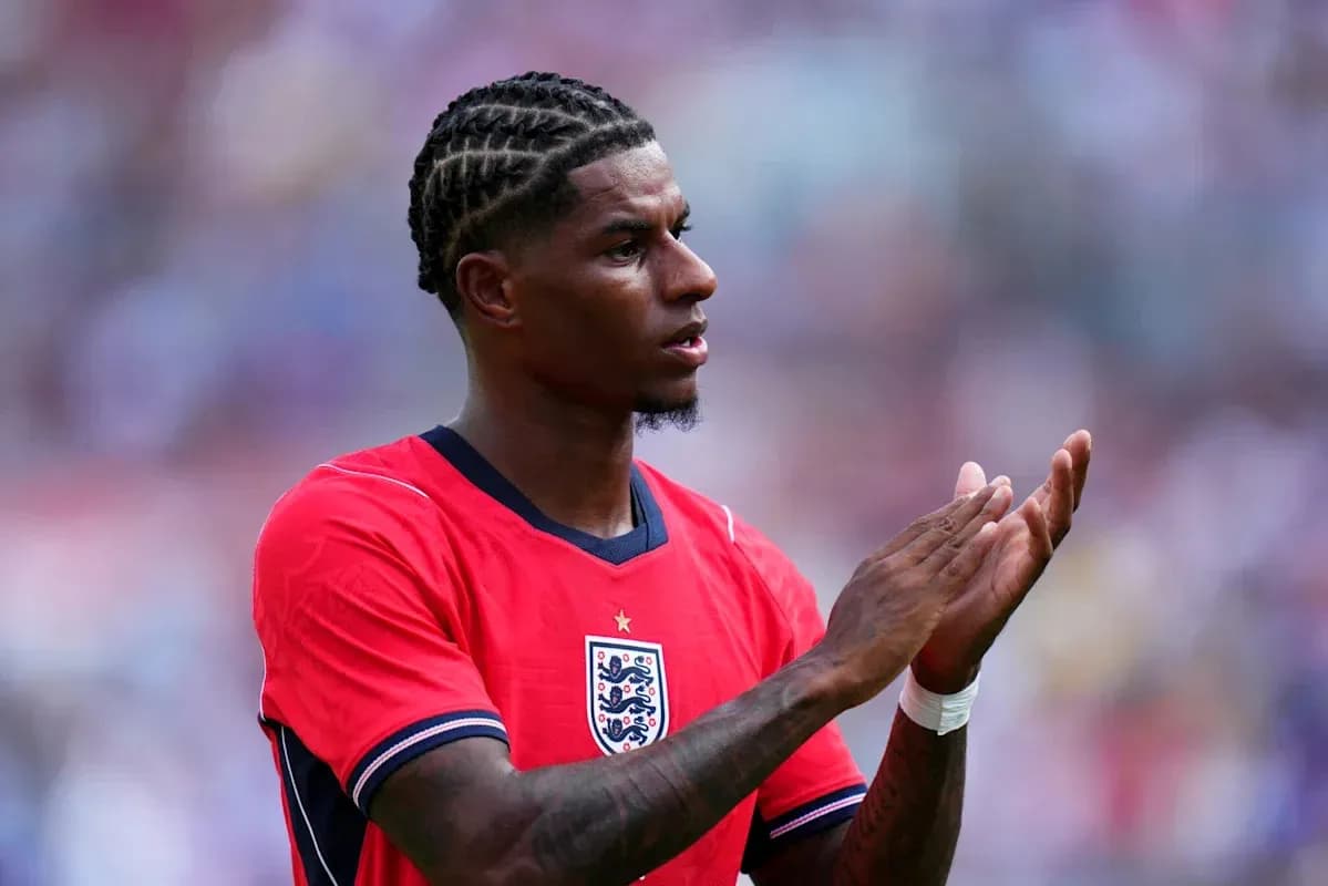 Player clapping in red England jersey during match Player clapping in red England jersey during match