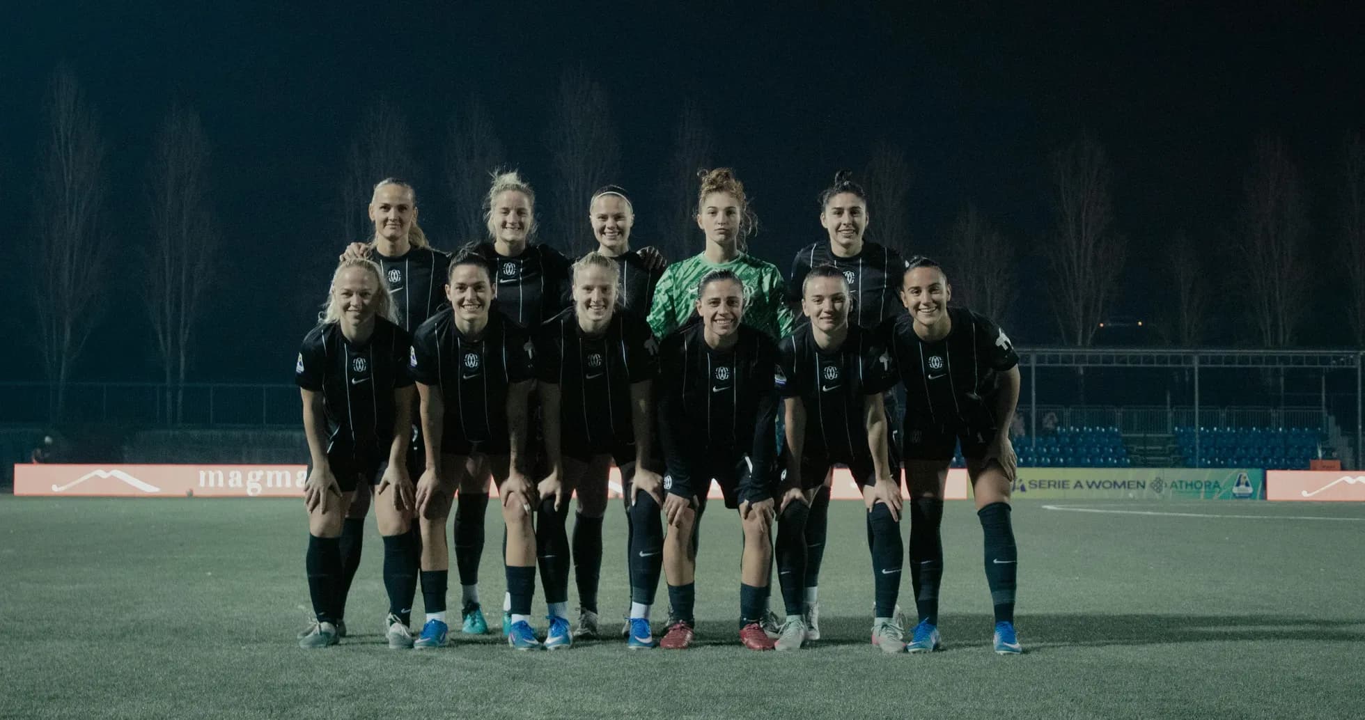 Como W team posing for a photo Como W team posing for a photo