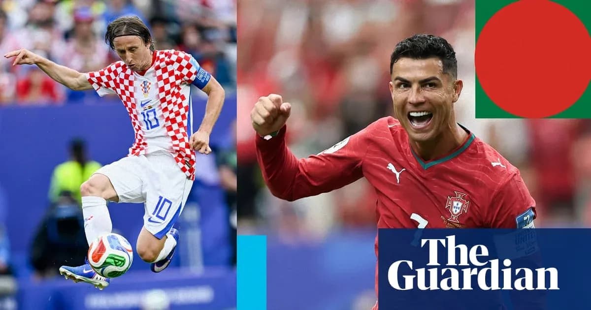 Luka Modric dribbling and Cristiano Ronaldo celebrating Luka Modric dribbling and Cristiano Ronaldo celebrating