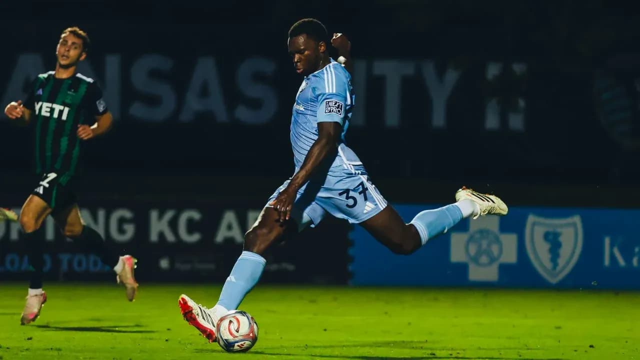Player kicking the ball during Minnesota United II match Player kicking the ball during Minnesota United II match