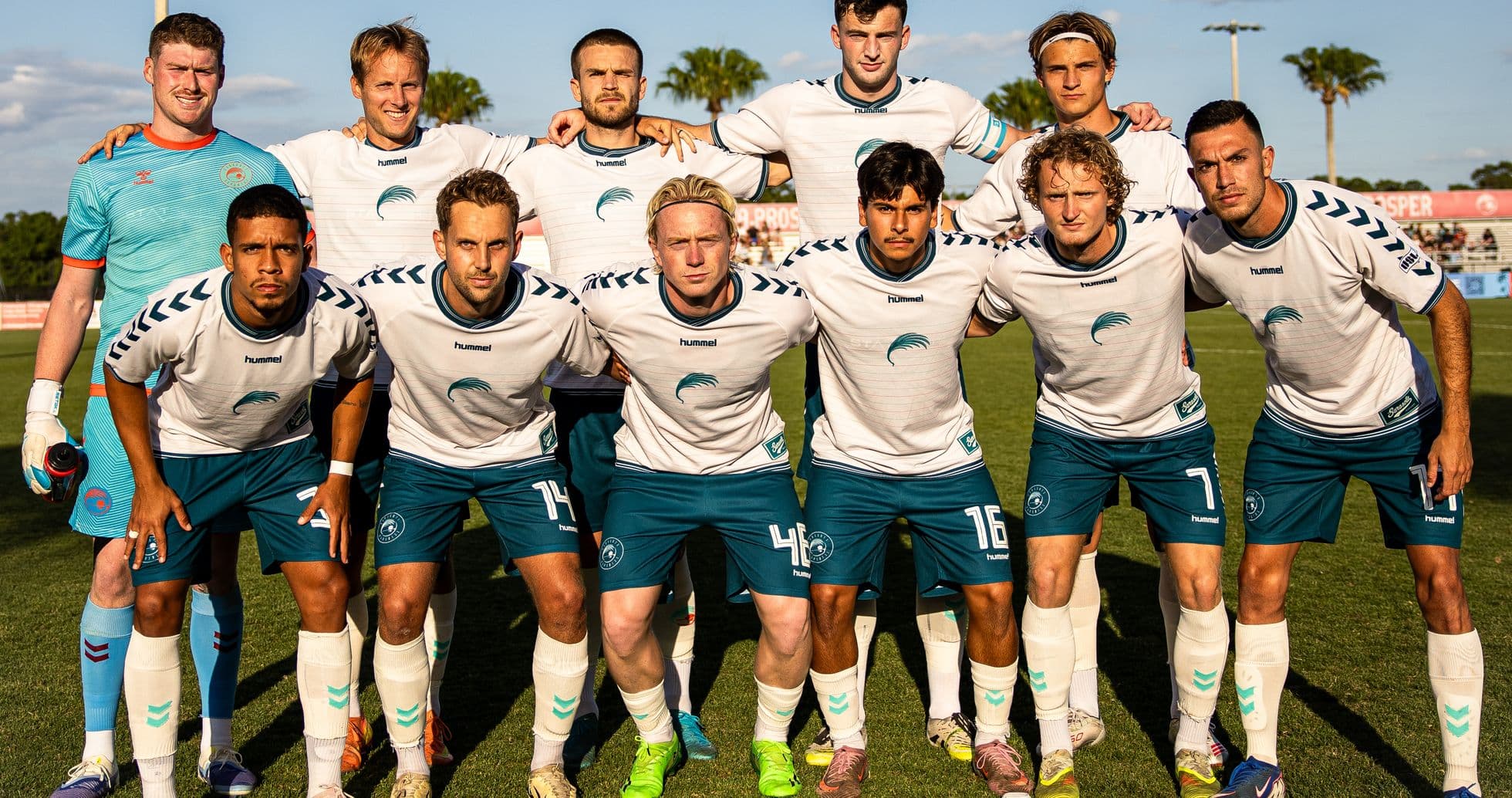 Naples team photo before USL League One Cup match Naples team photo before USL League One Cup match