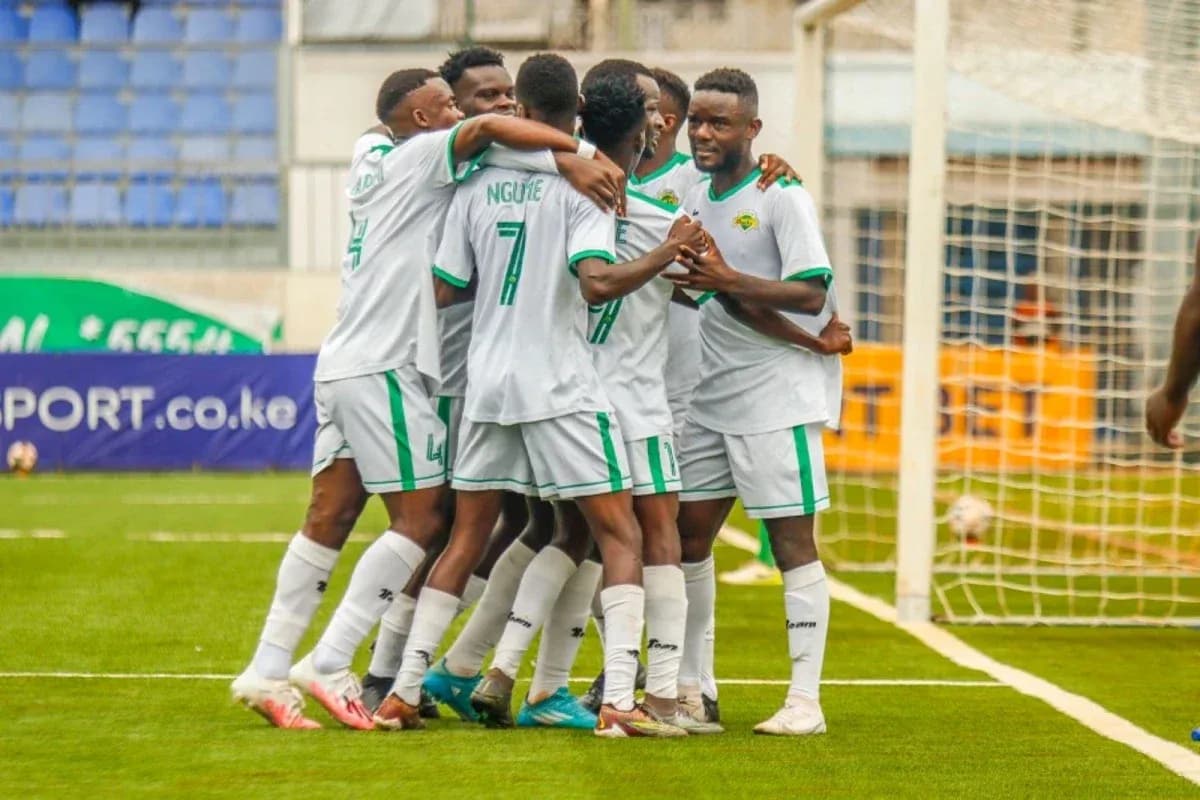 Kariobangi Sharks celebrating a goal Kariobangi Sharks celebrating a goal